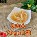 みかん　70g×2　ドライフルーツ　フルーツ　ドライみかん　大容量　大容量パック　オレンジ