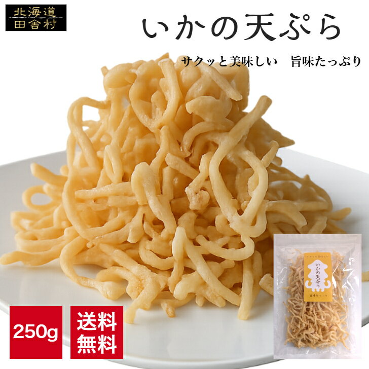 樂天商城 - いかの天ぷら250g【送料無料】いかイカさきいか天ぷらスナックおつまみ珍味不二屋