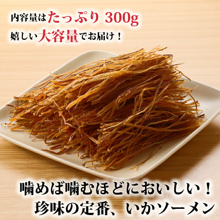 いかソーメン（得用） 300g 【送料無料】いか 珍味 するめ おつまみ あたりめ スルメ