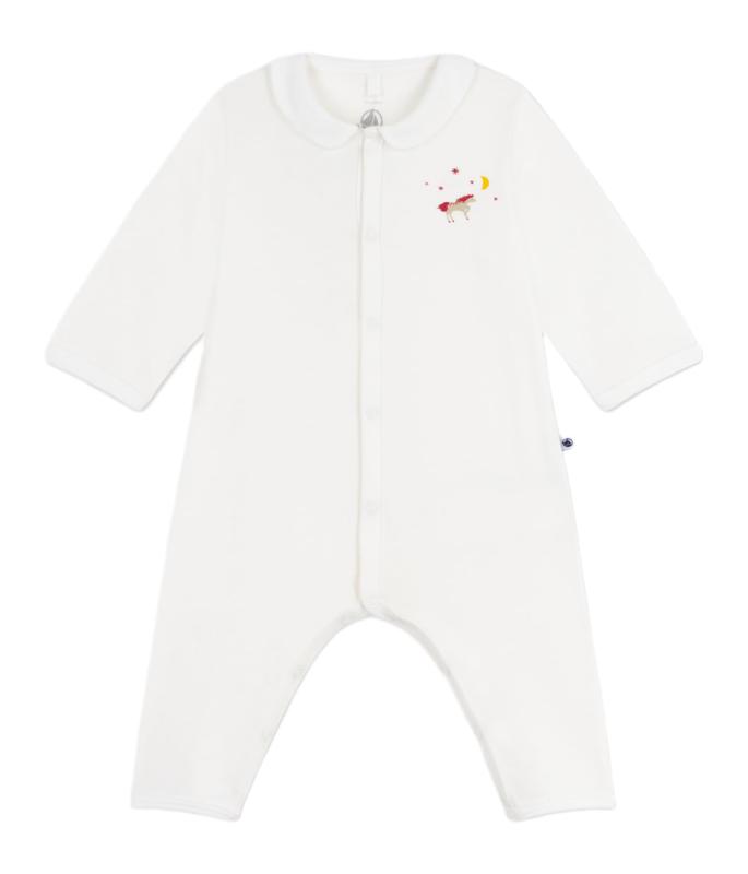 [プチバトー] 足なしロンパース A0EMH オフホワイト 12ヶ月 74cm