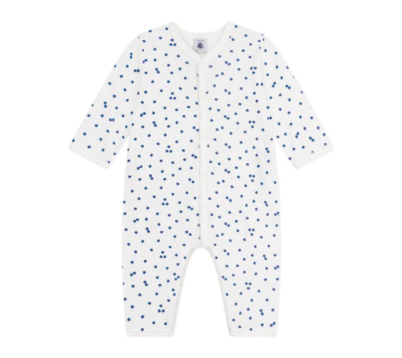 [プチバトー] 足なしロンパース A0DSF オフホワイト/マルチカラー 6ヶ月 67cm