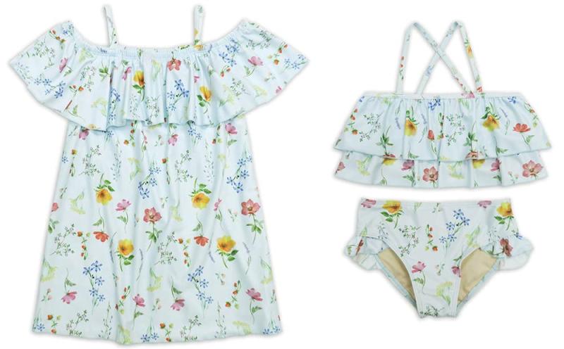 [アッシュベリー] キッズ 3点セット水着/洋服感覚で着られるスイムウェア(4.0)