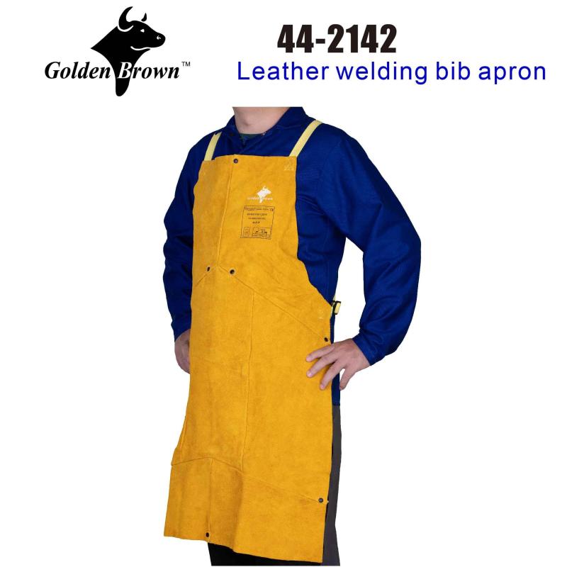 [Weldas] Golden Brown™ レザー溶接ビブエプロン 独自のセルフバランスストラップシステム ゴールデンブラウン, 44-2142,長さ107cm、幅60cm。 inasuteppu-10203541 イナノカショップ サンプル画像2
