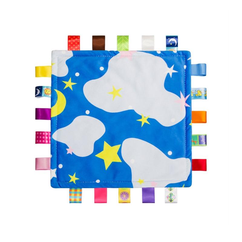 カラフルな赤ちゃんのセキュリティブランケットソフトタッチぬいぐるみ（赤ちゃんの肌へのダメージなし..