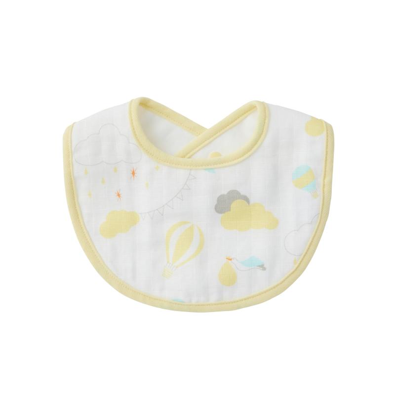 [ディーバイダッドウェイ] ガーゼスタイ 洗濯機洗い ダブルガーゼの3層仕立て