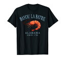 Bayou La Batre Alabama Erinp Since 1786 淡いブルーの文字 Tシャツ