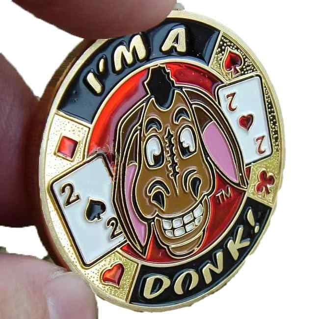 【RunnerRunner】 ポーカーカードプレス ゴルフマーカー メタル ディーラーボタン 幸運 ビッグ・スモールブラインド テキサスホールデム アクセサリー ディーラーチップ ポーカー専用チップ