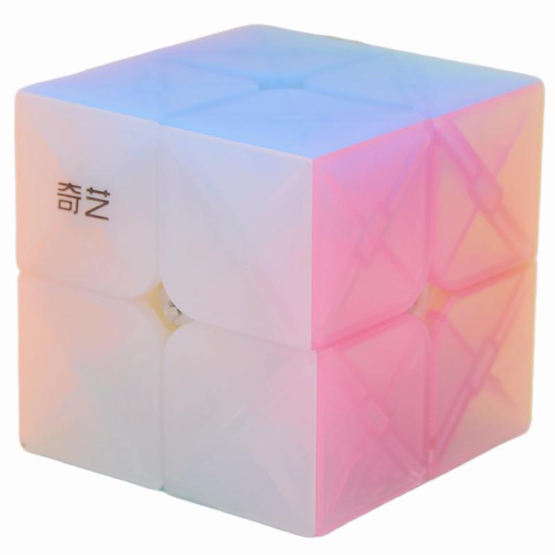 Bucubke QY ゼリーキューブ 3x3 Warrior W パズルステッカーレスJelly マジックキューブ 3x3x3 パステルキューブ