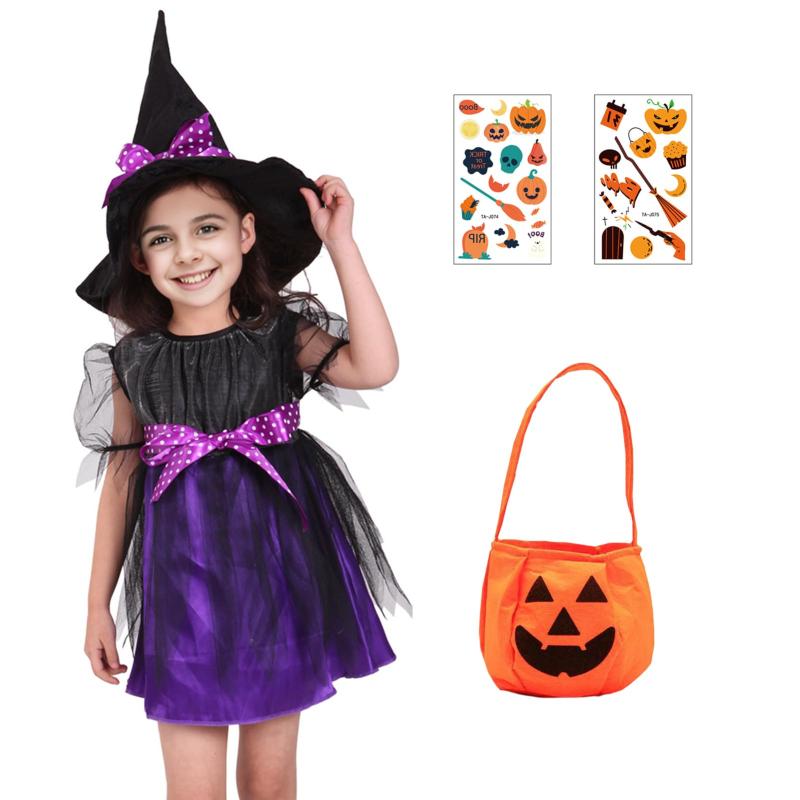 Formemory ハロウィン コスプレ衣装 魔女 女の子悪魔 巫女 コスプレ仮装 子供用 仮装 かわいい パーティー キッズコスチューム 女の子 ウィッチ コスチューム 学園祭 文化祭 イベント