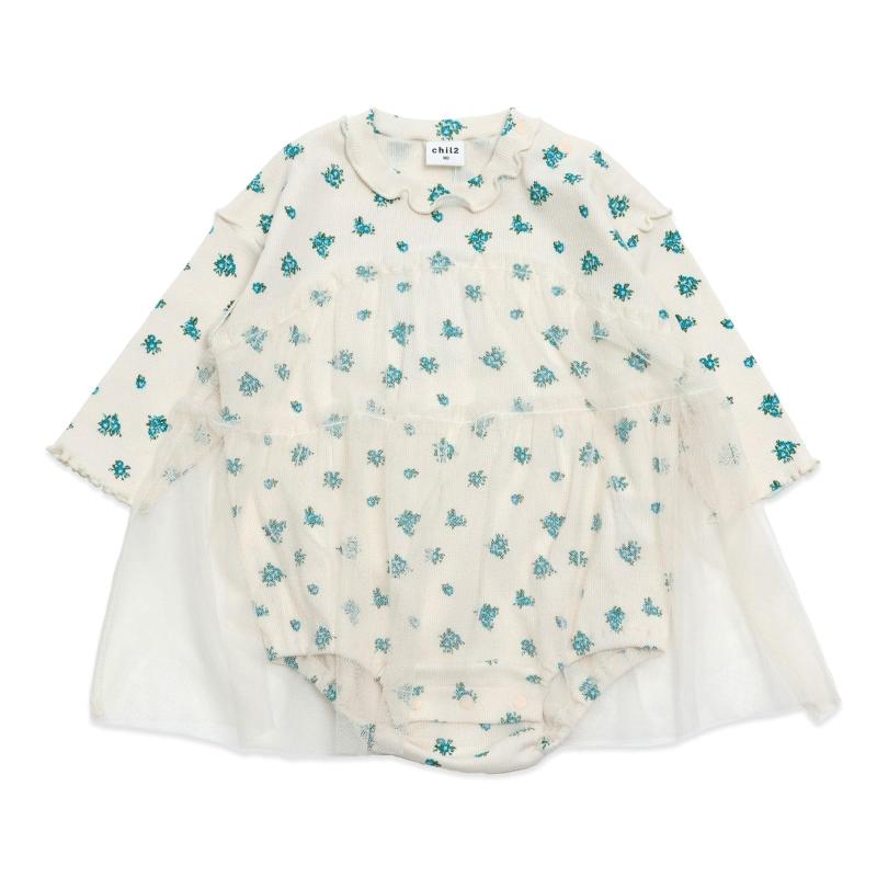 [chil2] 長袖 ロンパース カバーオール ベビー服 新生児 赤ちゃん 子供服 リブ テレコ ストレッチ 女の..