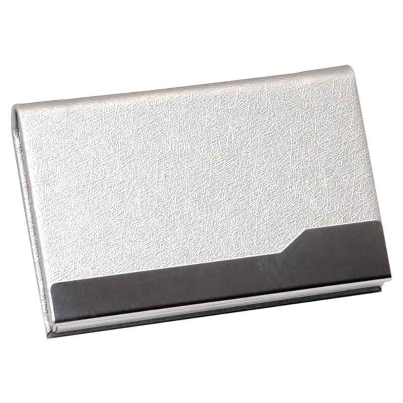 prendre 名刺入れ メンズ レディース マグネット式 PUレザー ハードケース ステンレス 1秒開閉 PR-HARDCARDCASE