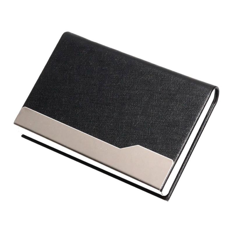 イナノカショップのprendre 名刺入れ メンズ レディース マグネット式 PUレザー ハードケース ステンレス 1秒開閉 PR-HARDCARDCASE｜アングル2