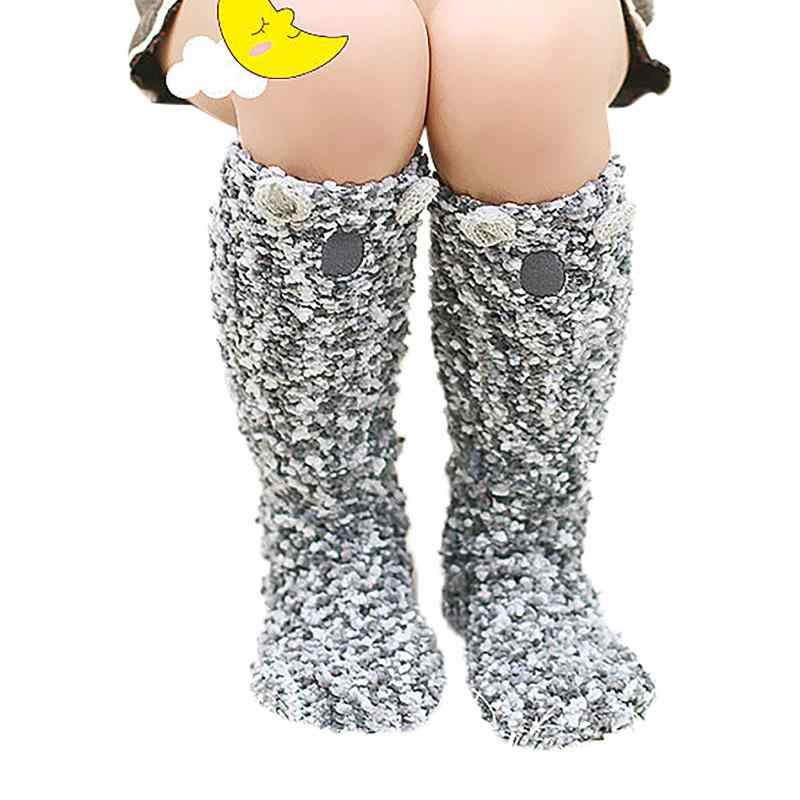 ルームソックス くつした 子供 靴下 あったか 裏ボア 裏起毛 防寒 もこもこソックス キッズ 防寒靴下 極厚 秋冬 厚手 冷え対策 可愛い 女の子 男の子 ルーム ベビー 赤ちゃん 通園 通学 キャ(4)