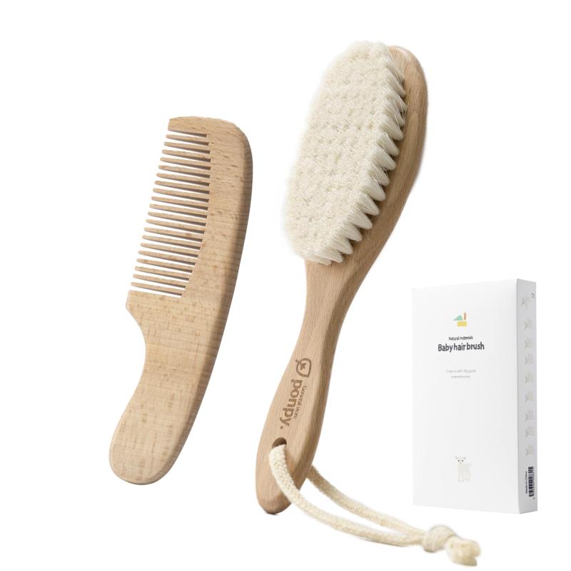 ponpy ベビーブラシ ベビー ヘアブラシ 赤ちゃん くし 赤ちゃん ヘアブラシ ベビーブラシ 新生児