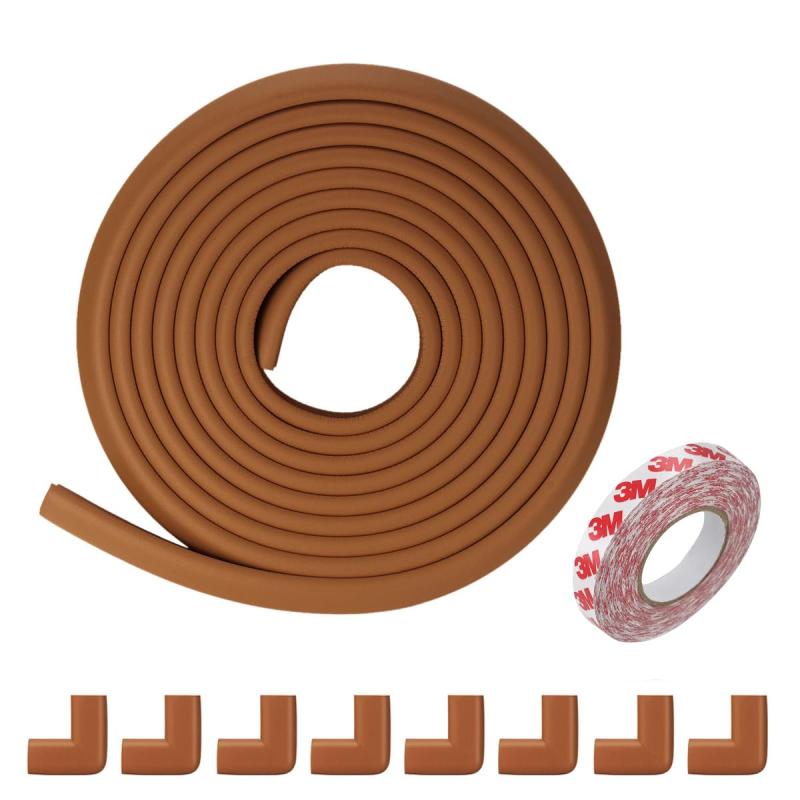 Findbetter コーナーガード コーナークッション 全長5m＋8個 L型 角ガード 頭保護 衝撃吸収ケガ防止 安..