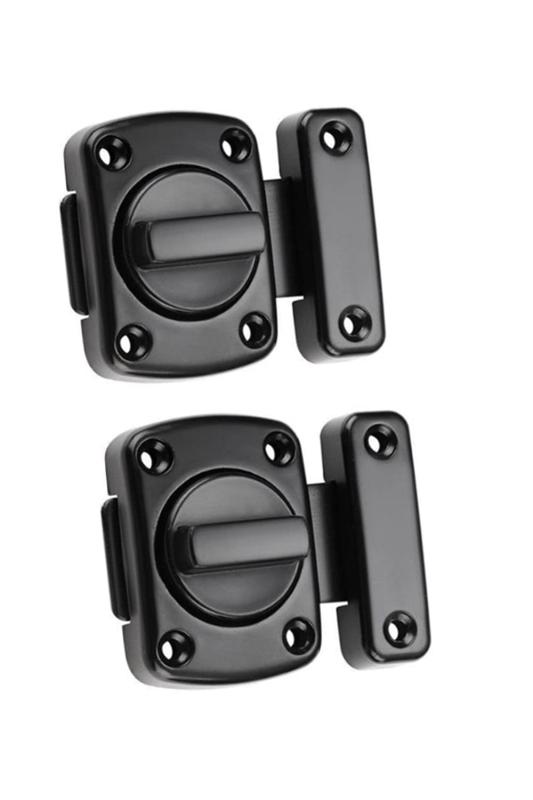 YFFSFDC ドアロック 内鍵 後付け 部屋 鍵 室内 回転式 ドア 鍵 浴室ドア 室内ドア 内締り錠 補助鍵 玄関 伸縮ラッチ 金具 部屋の鍵 追加鍵 防犯 補助かぎ ロック 2個セット