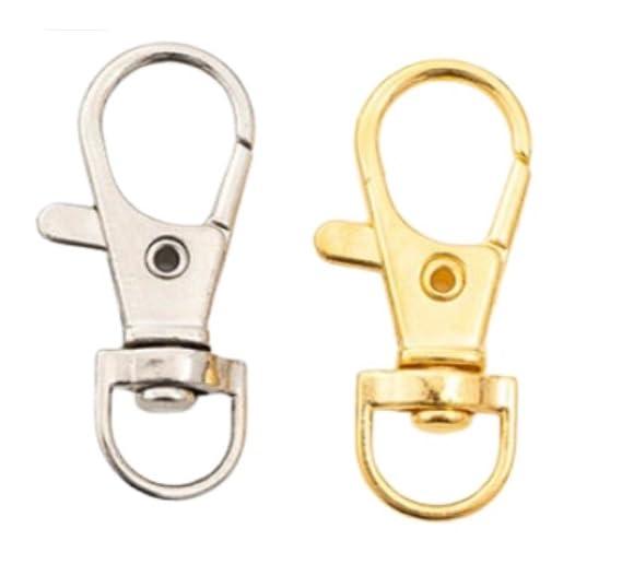 キーホルダー 金具 ナスカン 回転 フック カラビナ 37mm キーリング ハンドメイド 接続金具 アクセサリー パーツ ns11