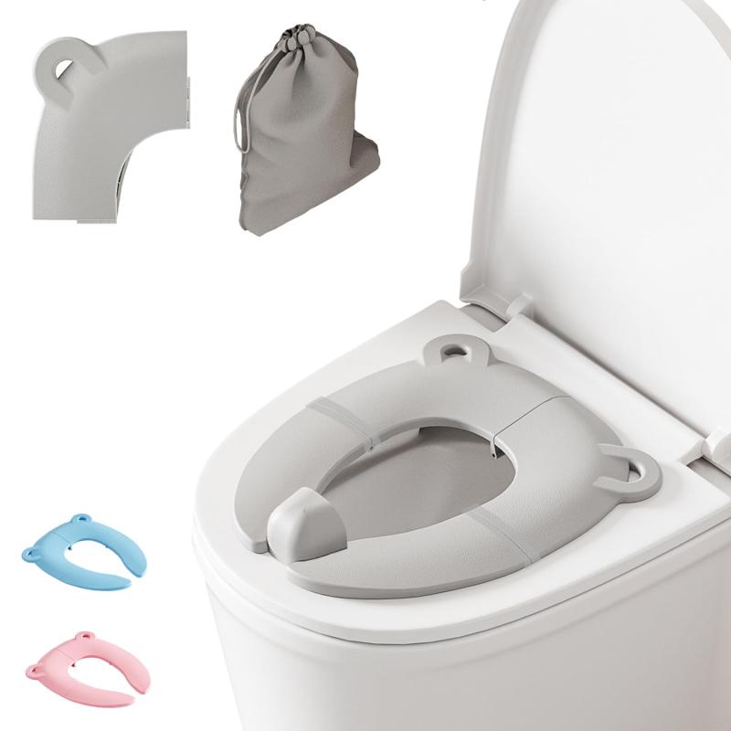 PoliLyn 補助便座 折りたたみ (収納ポーチ付)子供 携帯 幼児 幼児用便座トレーニング 子供用 おまる ベ..