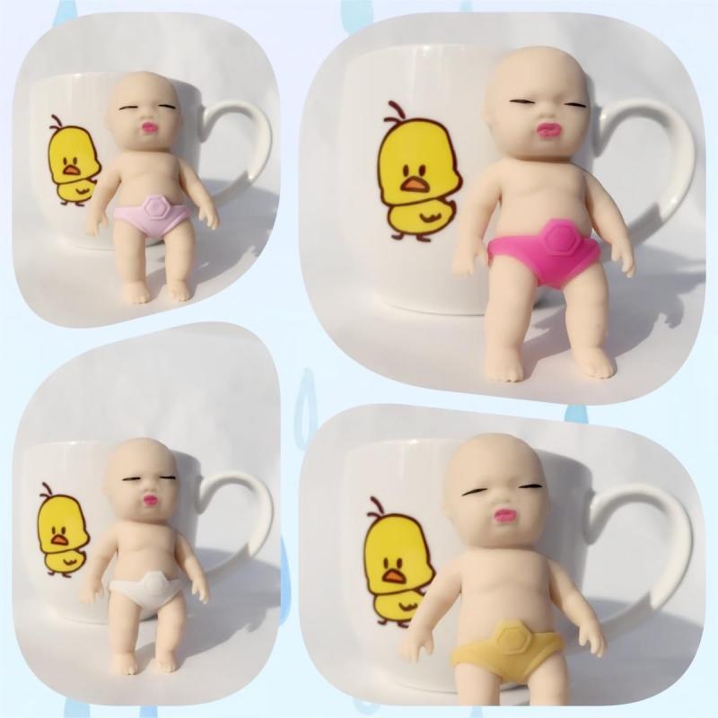 アグリーベイビーズ ミニ 色お任せ5個セット スクイーズ 赤ちゃん 可愛い 玩具 ストレス解消 発散 人形 おもちゃ 子供 グッズ マインドリリース 握るとぐにゃ プレゼント 子供 大人兼用 inasuteppu-10118696 イナノカショップ サンプル画像2