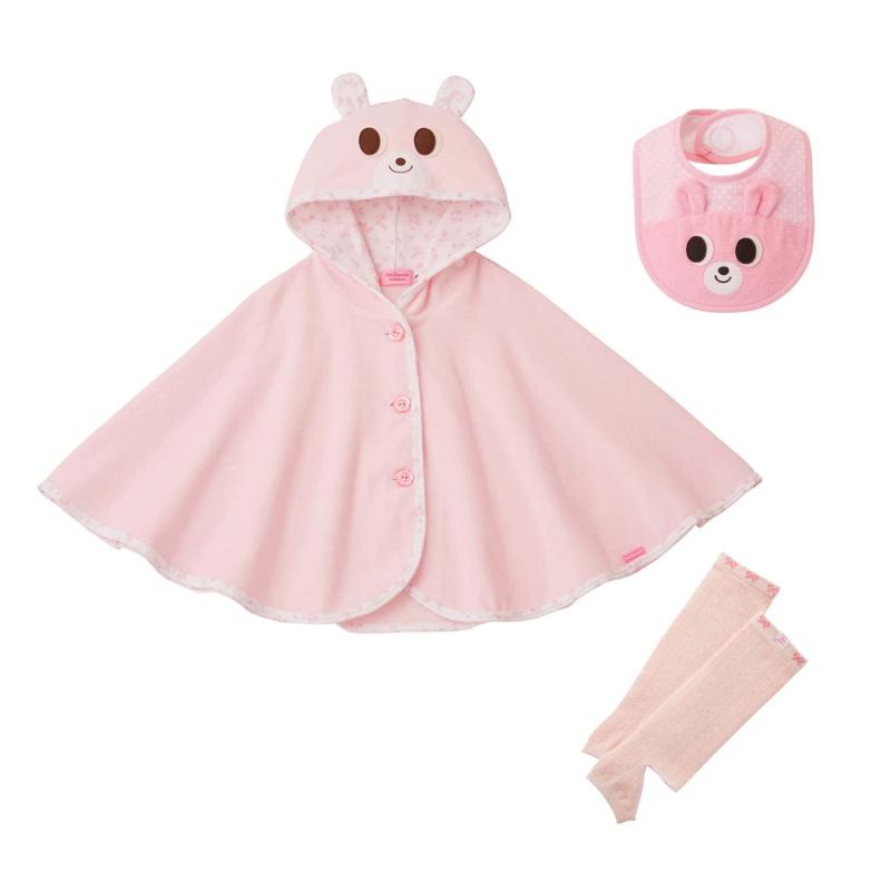 [ミキハウス ホットビスケッツ] キャラクターポンチョ＆小物セット【BOX付き】 男の子 女の子 ベビー 子供服 出産祝い ベビーギフト 74-9949-578
