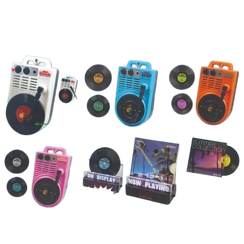 トイズスピリッツ ダブル録音再生 ミニチュアレトロレコードプレイヤーマスコット × 全5種セット フルコンプ ガチャガチャ カプセルトイ