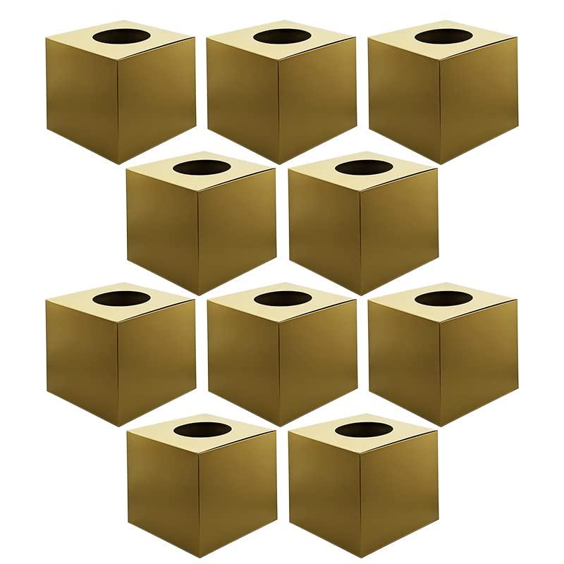 日本製 抽選箱 金 ゴールド 無地 10個セット 高さ18.5cm×20cm×20cm 底板紙付き 金色 応募箱 くじ引き ..