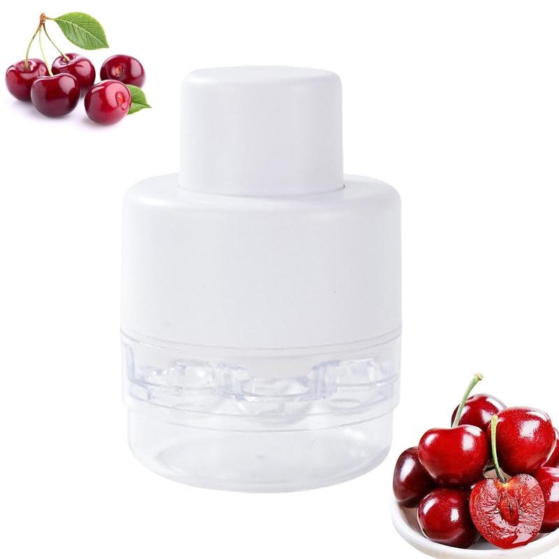 PAVIKE さくらんぼ種取り【7穴】 桜桃種抜き器 チェリーピッター 梅の種取り器 さくらんぼ の 種取りチェリーコア除去ツール 去果肉に傷がつかず果物芯抜き 製菓道具 取り外しできて 洗浄が