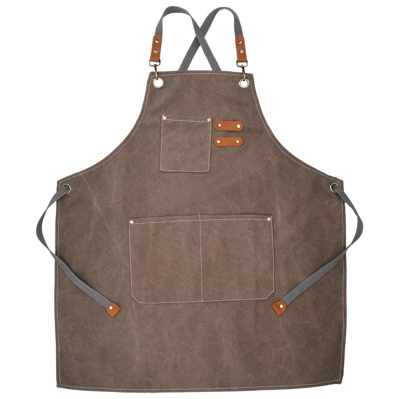 [LODI] アウトドア エプロン メンズ キャンプ 作業 DIY 職人 シェフ ワークエプロン 前掛け 厚手 綿 キャンバス