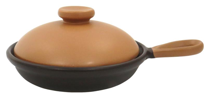 樂天商城 - 萬古焼 耐熱食器 目玉焼き 蓋付き 15cm 直火 レンジ オーブン OK バイカラー
