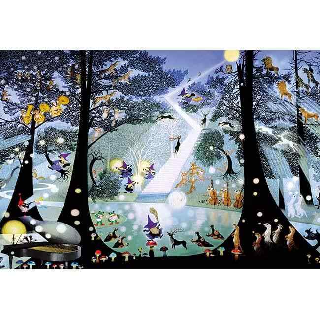 300ピース ジグソーパズル 藤城清治 光る森 (26x38cm)
