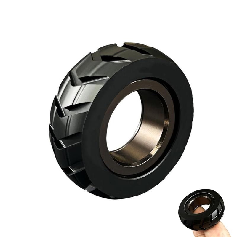 フィジェットスライダー フィジェット フィジェットトイ指輪 高級 手遊びグッズ 大人 デスクおもちゃ 気分転換 ギフト プレゼント クリスマス アルミ ゴールド(3.0)