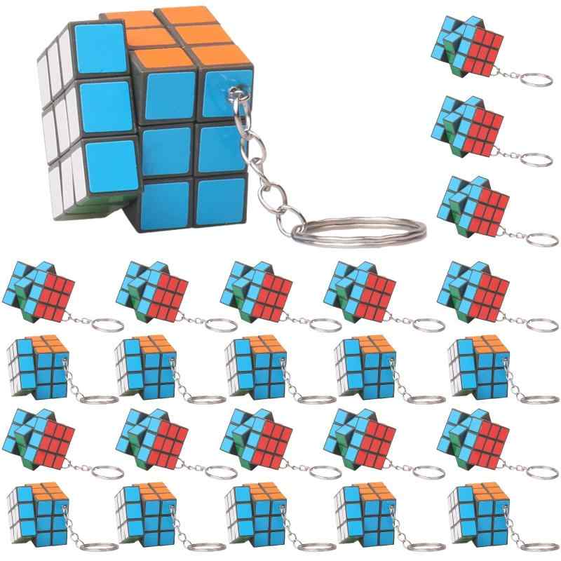 cocoriko ミニキューブ キーホルダー 24個 48個 96個 セット おもちゃ カラフル コンパクト 景品 プレゼント 参加賞 イベント パーティー 縁日 玩具 子供