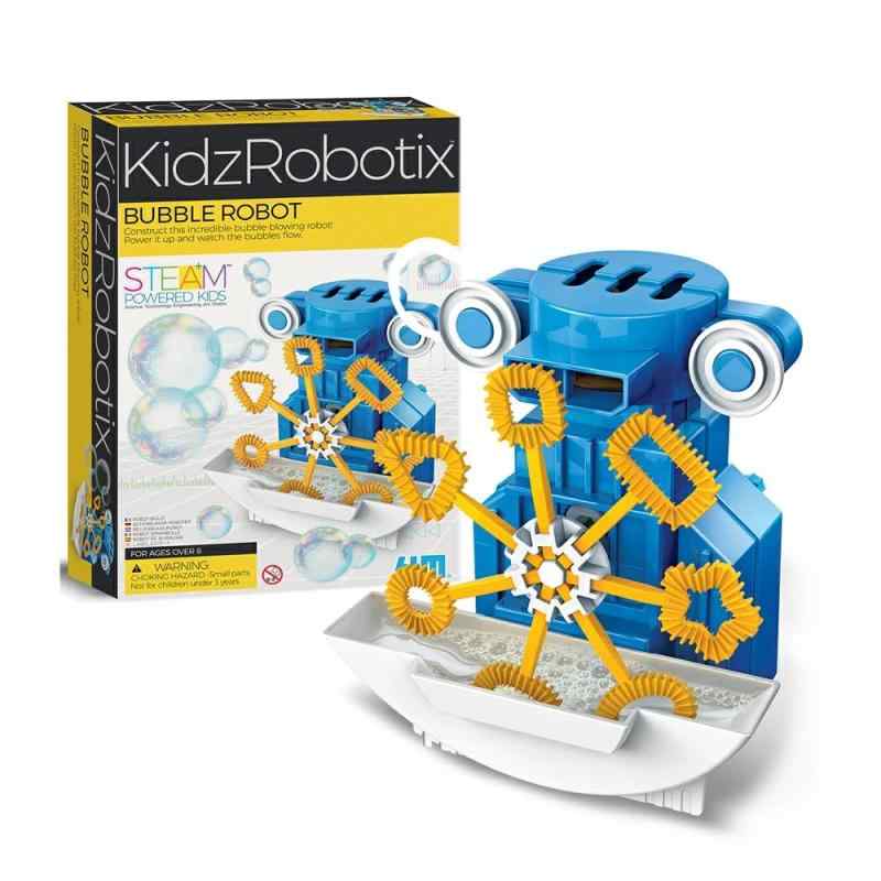 ［4M］ しゃぼん玉ロボット ロボット工学 おもちゃ 自由研究 実験セット 工作キット シャボン玉 バブル 組み立て 電動 ロボット モーター 教育 学習 知育 おうち 遊び 子供 男の子 女の子 小