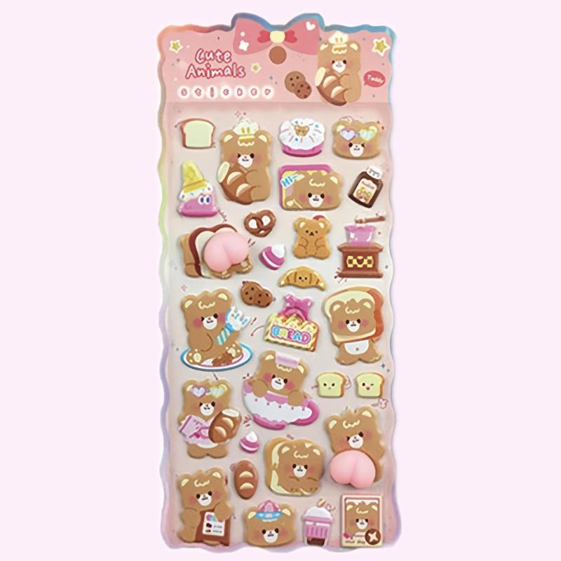 【6枚/セット】 シール ぷくぷく おしりぷにぷに 2026年新柄 ステッカー 可愛い ぷにぷにお尻 3D 立体 もっちり 柔らかい ぷくふく ご褒美シール 飾り付け 贈り物 スマホケース 手帳 日記 diy inasuteppu-10252183 イナノカショップ サンプル画像3