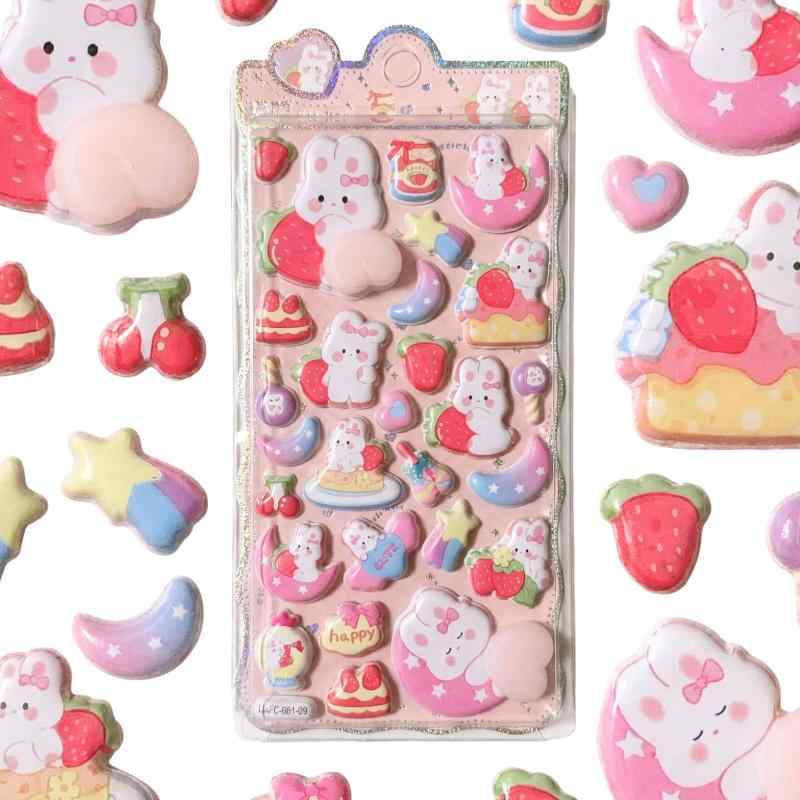 K-Bom おしりぷにぷにシール ぷくぷく キャラクター 3D マシュマロ ふわふわ もちもち もっちりスクイーズ ステッカー シール帳 inasuteppu-10252220 イナノカショップ パッケージ画像