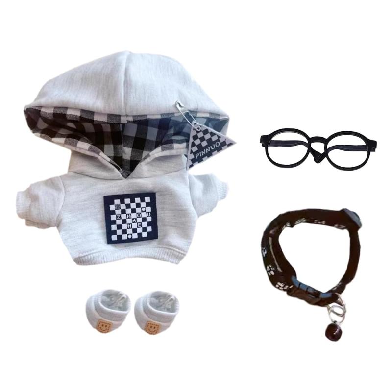 Rakuten - niannyyhouse　10cm-15cm 20cm ぬいぐるみ 服　コート　靴　眼鏡　襟　綿人形 衣装　着せ替え