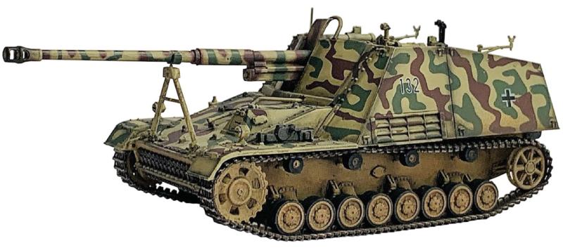 プラッツ ドラゴン 1/72 ネオドラゴンアーマー WW2 ドイツ Sd.Kfz.164 ナースホルン 3色迷彩 132号車 塗装済み完成品 DRR63174 (戦車)