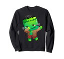 Dabbing Frankenstein Halloween Costume Monster Zombie Kids トレーナー