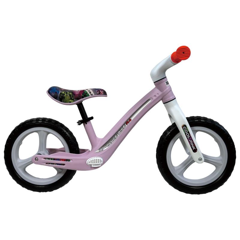 ラングスジャパン(RANGS) バランスバイクR4 ピンク 樹脂製 軽量2.3kg 持ち運びしやすい 2歳～小さな足置きペダル付 CE認証取得