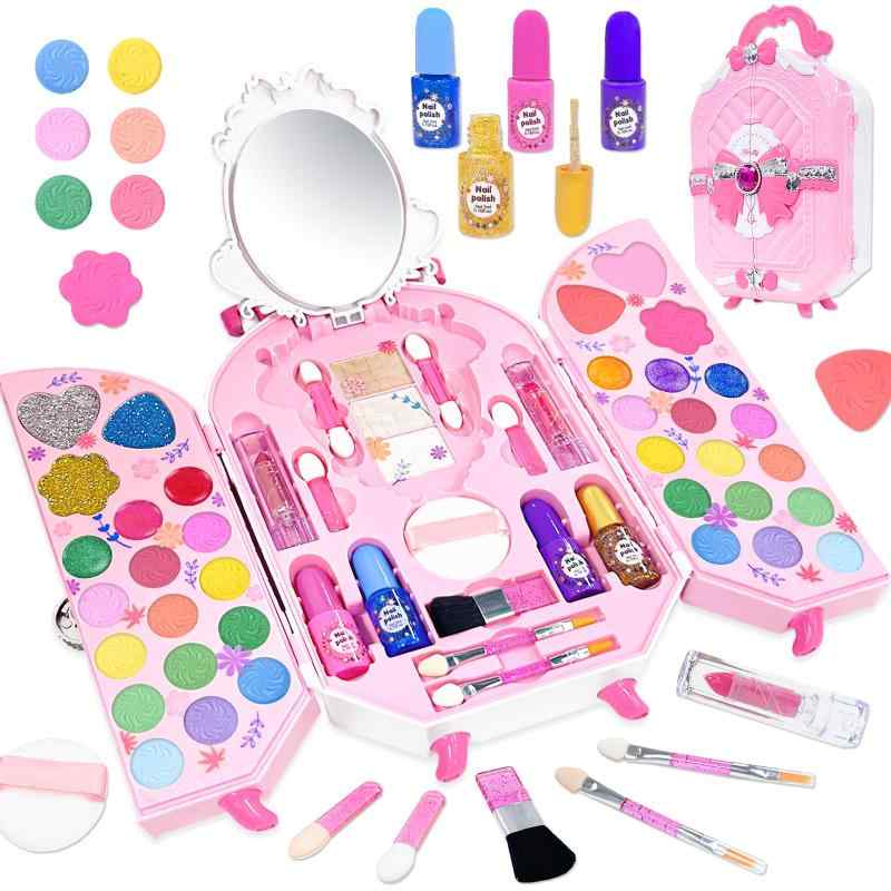 VBACALA メイクセット メイクおもちゃ 色が付ける お化粧セット 女の子 卓上ミラー ドレッサーおもちゃ..