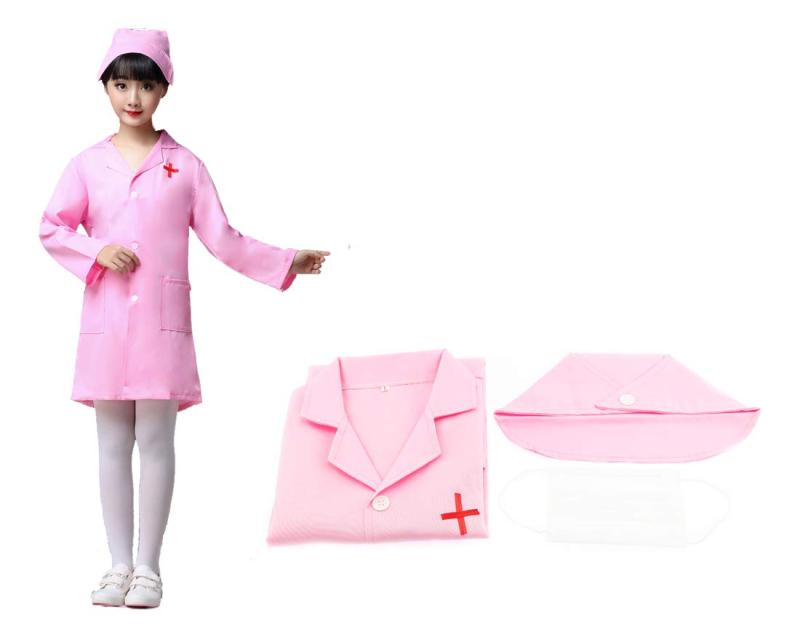 Rakuten - [Olive-G] 可愛い キッズ用 ナース コスプレ 白衣 帽子 セット