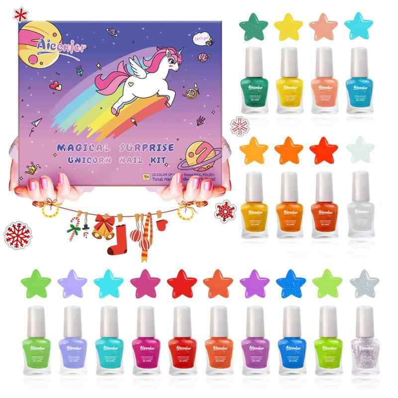 Aieenjor水性子供用マニキュアキット12色