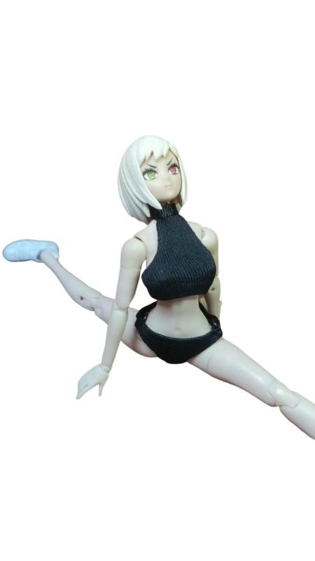 1/12 マント、 サイズ 1/12スケール 1/12スケールフ 黒下着+黒パンツ、下着セット (ヘッド、素体は含ま..