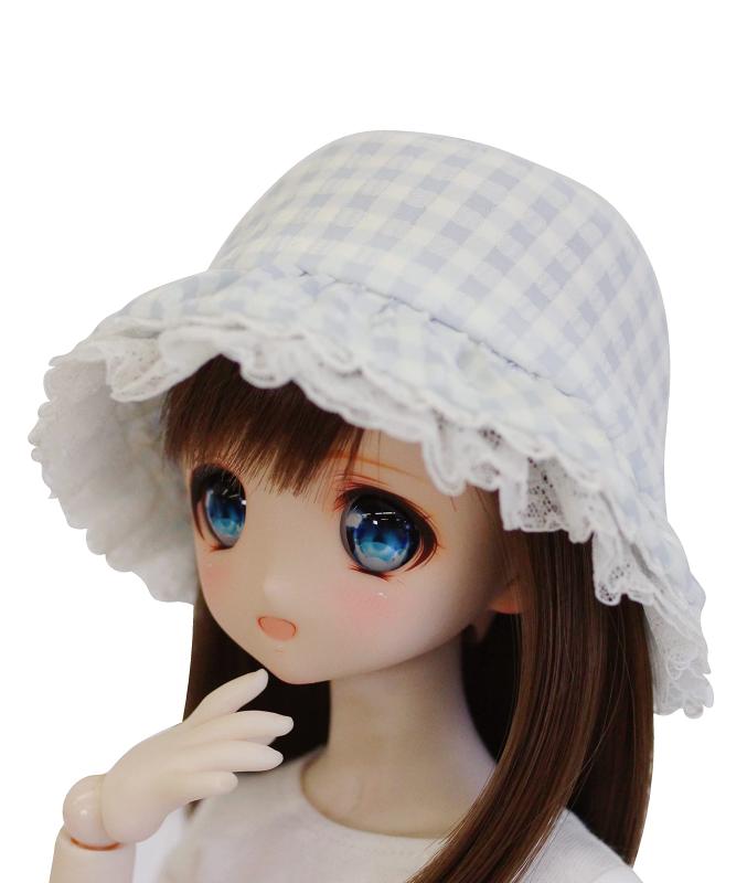 Rakuten - 【Petite Marie】 1/3 DD MDD対応 (DDH-01～10対応) 水色サッカーのクロッシェハット ガーリー 帽子 水色 9～10インチ 60cmドール 40cmドール BJD 人形服 【プティットマリエ】 [No.0082]