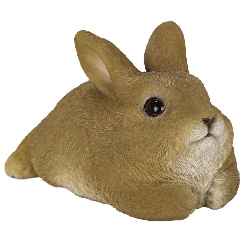 ウービア リラックスぽっちゃりウサギ 16×13.5×10.5cm 人形 フィギュア 置き物 アニマル 動物 ガーデン 装飾 リアル かわいい うさぎ H18109