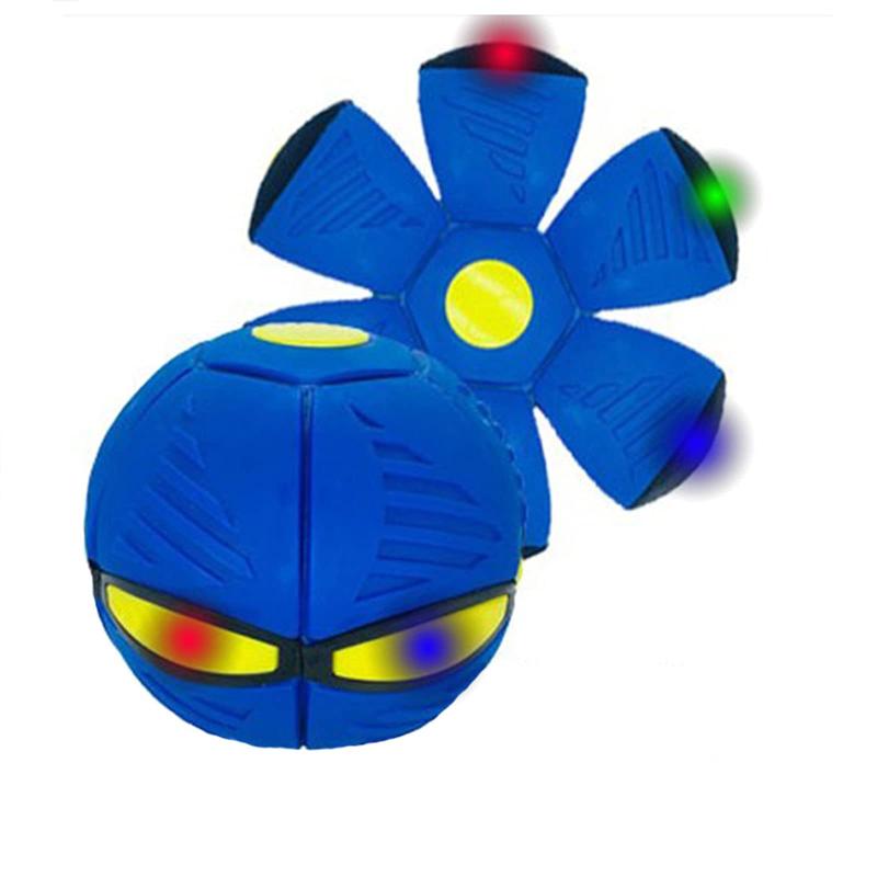 変形可能なUFOマジックボール光る排気ボール、変形可能なUFOボール、軽量の落下防止フリスビーおもちゃ..
