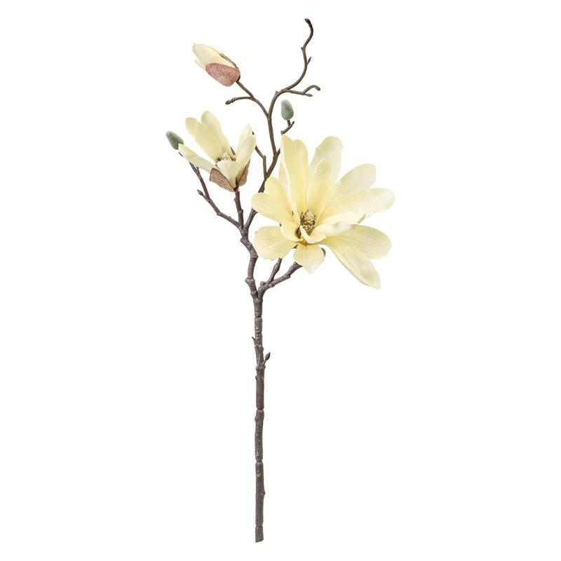 樂天商城 - 東京堂(Tokyodo) 造花 マグノリアステラ クリーム 花径6～15×L48×W15cm 1入 FM000585-037