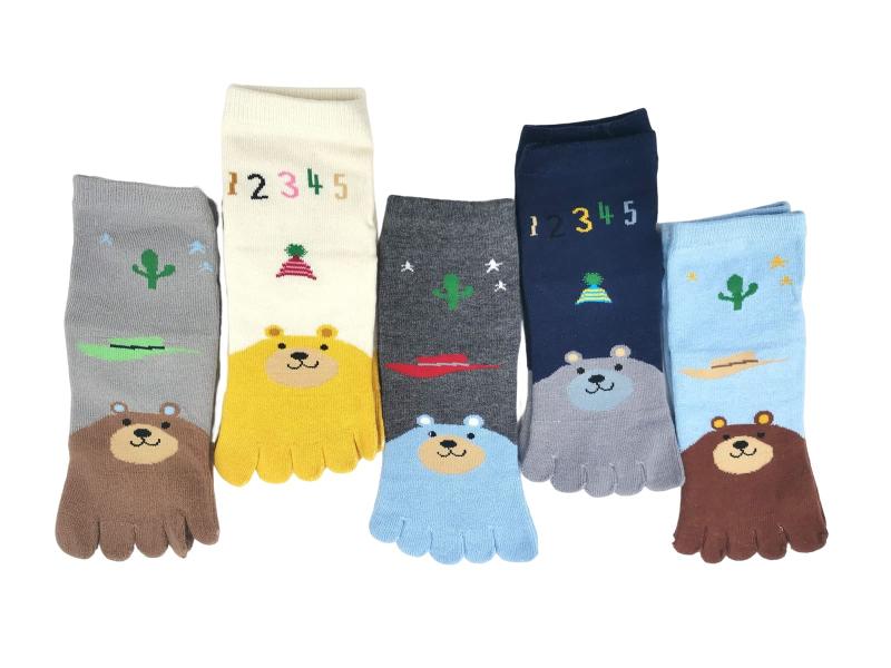 Amazonブランド【NECOTIA】可愛い5本指ソックス 耳付き 子供 キッズ 五本指 靴下 夏用 セット ハーフ丈..