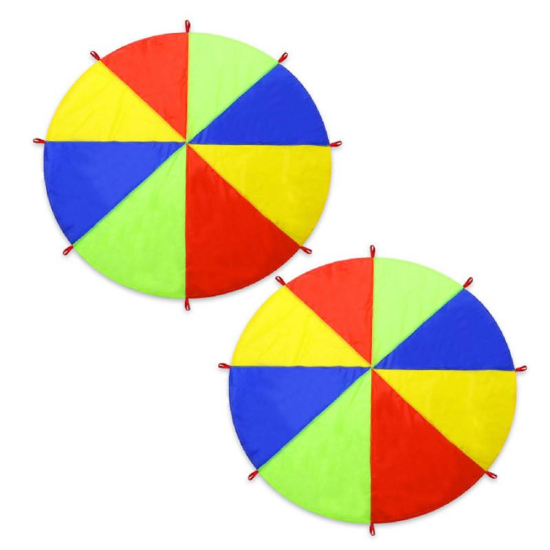 Famimueno パラバルーン プレイパラシュート リトミック ベール 布 運動会 遊戯会 発表会(3)