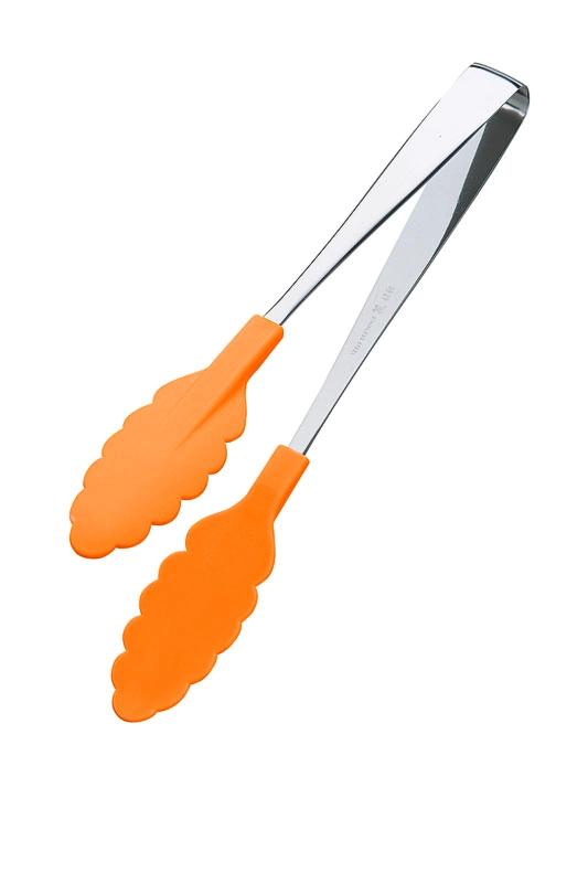 Rakuten - 田辺金具 抗菌 耐熱 カラー トング (中) オレンジ 250mm 0018